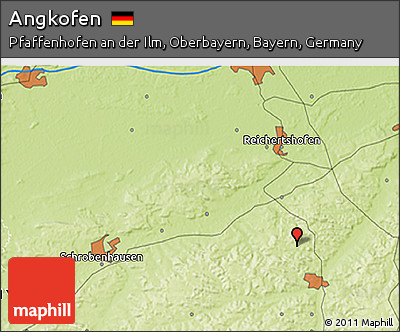 Physical 3D Map of Angkofen