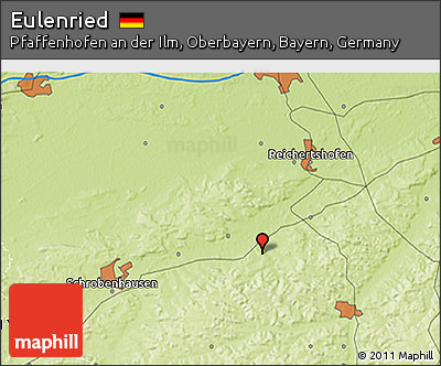Physical 3D Map of Eulenried