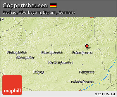 Physical 3D Map of Göppertshausen