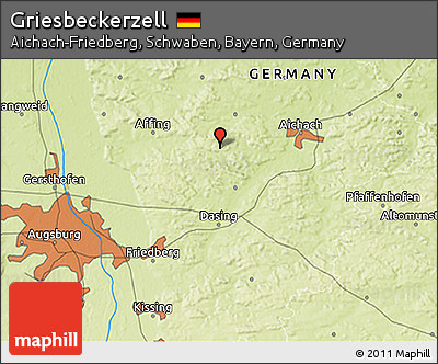 Physical 3D Map of Griesbeckerzell