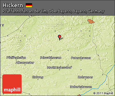 Physical 3D Map of Hickern