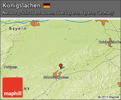 Physical 3D Map of Königslachen