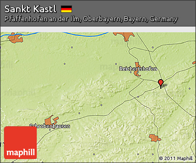 Physical 3D Map of Sankt Kastl