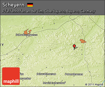 Physical 3D Map of Scheyern