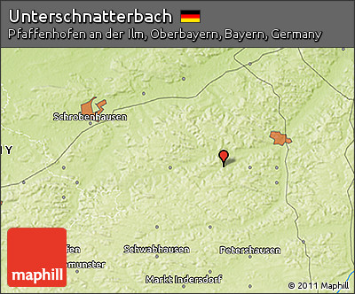 Physical 3D Map of Unterschnatterbach