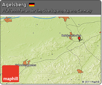 Physical 3D Map of Agelsberg