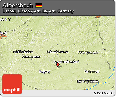 Physical 3D Map of Albersbach
