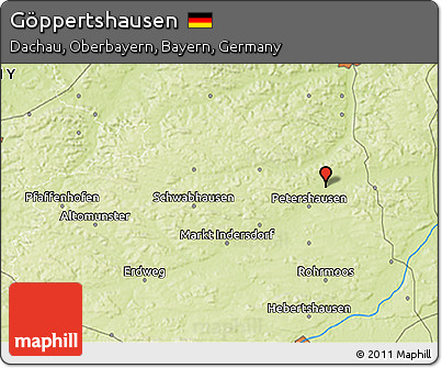 Physical 3D Map of Göppertshausen