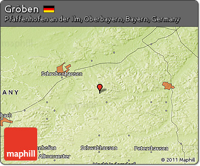 Physical 3D Map of Gröben