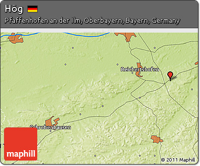 Physical 3D Map of Hög