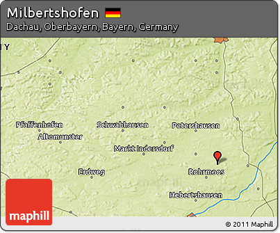 Physical 3D Map of Milbertshofen