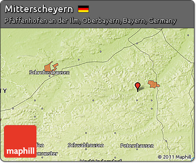 Physical 3D Map of Mitterscheyern