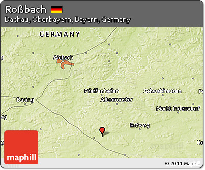 Physical 3D Map of Roßbach