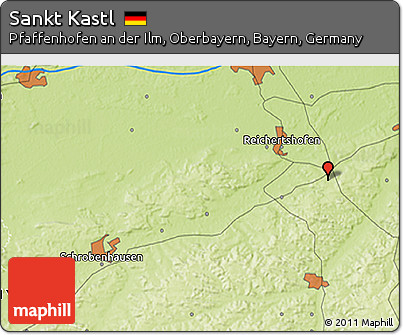 Physical 3D Map of Sankt Kastl