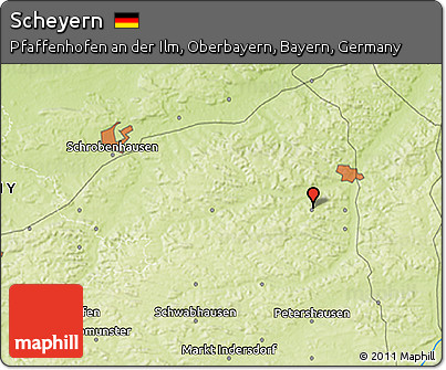 Physical 3D Map of Scheyern
