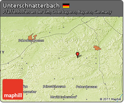 Physical 3D Map of Unterschnatterbach