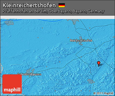 Political 3D Map of Kleinreichertshofen