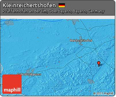 Political 3D Map of Kleinreichertshofen