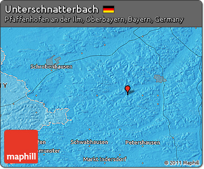 Political 3D Map of Unterschnatterbach