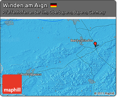 Political 3D Map of Winden Am Aign