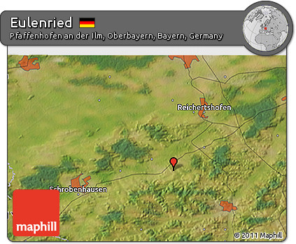 Satellite 3D Map of Eulenried
