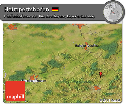 Satellite 3D Map of Haimpertshofen