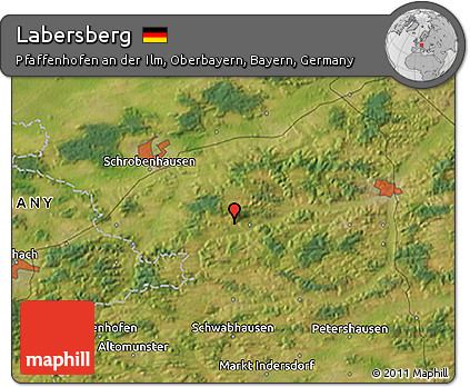 Satellite 3D Map of Labersberg