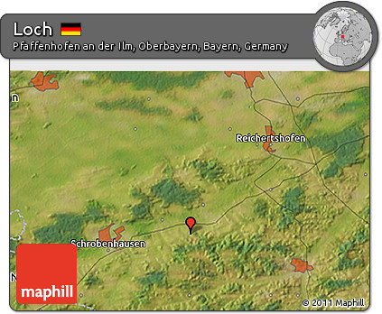 Satellite 3D Map of Loch