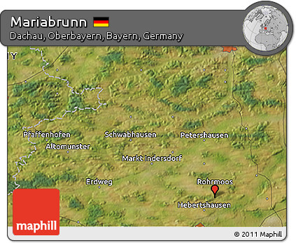 Satellite 3D Map of Mariabrunn