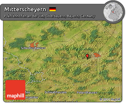 Satellite 3D Map of Mitterscheyern