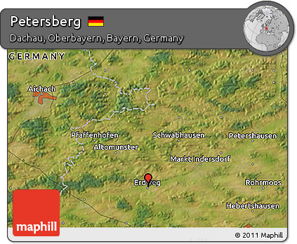 Satellite 3D Map of Petersberg