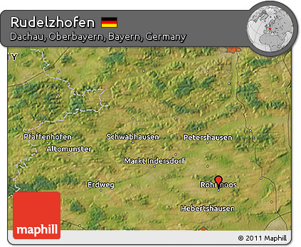 Satellite 3D Map of Rudelzhofen