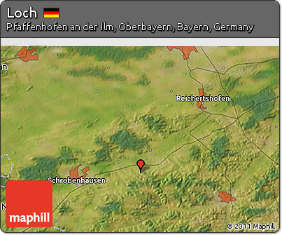Satellite 3D Map of Loch