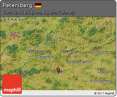 Satellite 3D Map of Petersberg