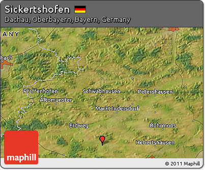 Satellite 3D Map of Sickertshofen
