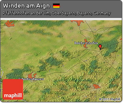 Satellite 3D Map of Winden Am Aign