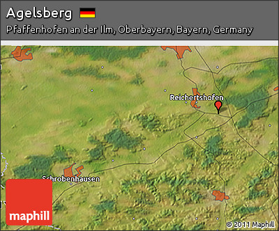 Satellite 3D Map of Agelsberg