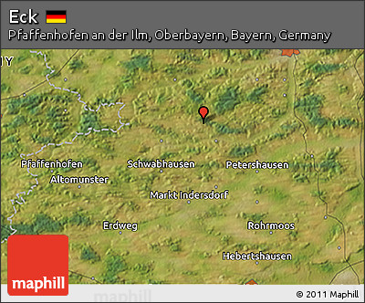 Satellite 3D Map of Eck