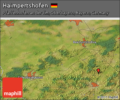 Satellite 3D Map of Haimpertshofen