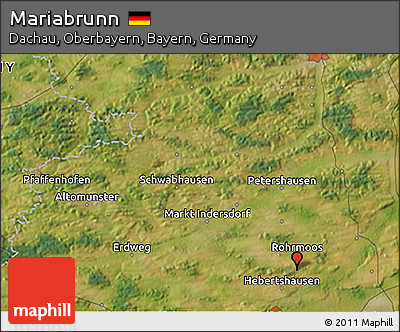 Satellite 3D Map of Mariabrunn