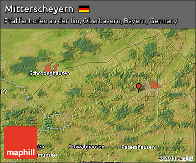 Satellite 3D Map of Mitterscheyern