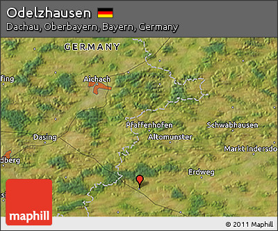 Satellite 3D Map of Odelzhausen