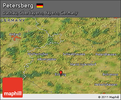 Satellite 3D Map of Petersberg