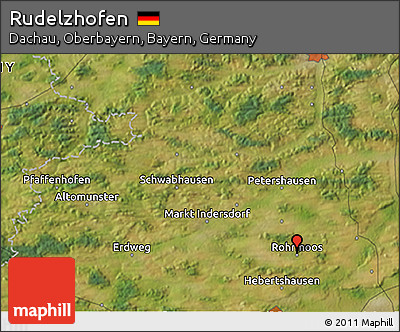 Satellite 3D Map of Rudelzhofen