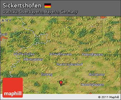 Satellite 3D Map of Sickertshofen