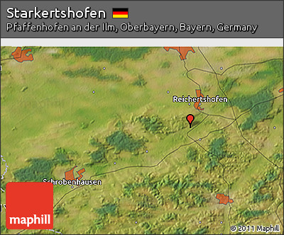 Satellite 3D Map of Starkertshofen