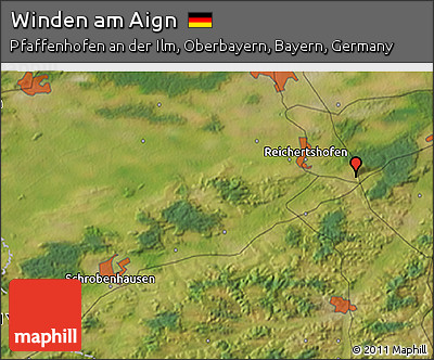 Satellite 3D Map of Winden Am Aign