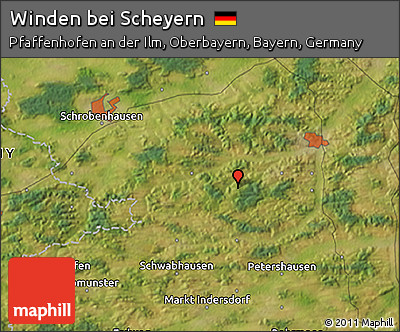 Satellite 3D Map of Winden Bei Scheyern