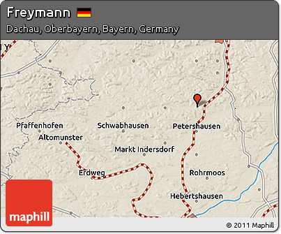 Shaded Relief 3D Map of Freymann