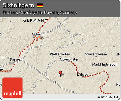 Shaded Relief 3D Map of Sixtnitgern